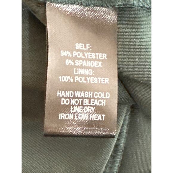 LULUS Dress M Velvet Kelly Green Faux Wrap Holiday Cocktail Fairy Goth - Picture 6 of 12